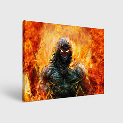 Холст прямоугольный Disturbed: Monster Flame, цвет: 3D-принт