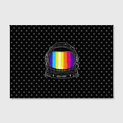 Холст прямоугольный Цветной астронавт, цвет: 3D-принт — фото 2