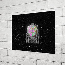 Холст прямоугольный Цветочный астонавт, цвет: 3D-принт — фото 2