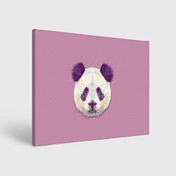 Холст прямоугольный Геометрическая панда, цвет: 3D-принт
