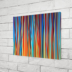 Холст прямоугольный Colored stripes, цвет: 3D-принт — фото 2