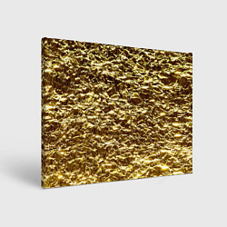 Холст прямоугольный Золотой, цвет: 3D-принт
