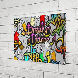 Холст прямоугольный Break Show Dance, цвет: 3D-принт — фото 2