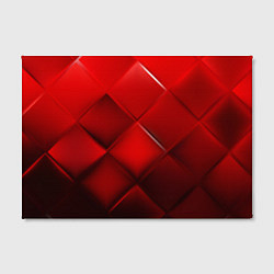 Холст прямоугольный Red squares, цвет: 3D-принт — фото 2