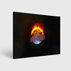 Картина прямоугольная Black Sabbath земля в огне