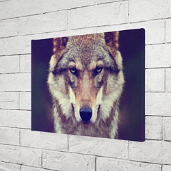 Холст прямоугольный Angry Wolf, цвет: 3D-принт — фото 2