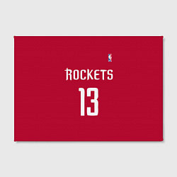 Холст прямоугольный Rockets: Houston 13, цвет: 3D-принт — фото 2