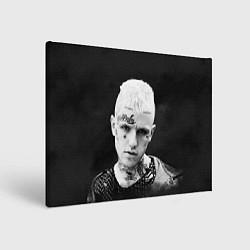 Холст прямоугольный Lil Peep: Black Edition, цвет: 3D-принт