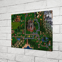 Холст прямоугольный Heroes III: Map, цвет: 3D-принт — фото 2