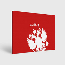 Холст прямоугольный Russia: Red & White, цвет: 3D-принт