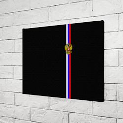 Холст прямоугольный Лента с гербом России, цвет: 3D-принт — фото 2