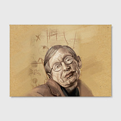 Холст прямоугольный Стивен Хокинг, цвет: 3D-принт — фото 2