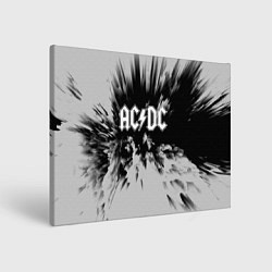 Холст прямоугольный AC/DC: Grey & Black, цвет: 3D-принт