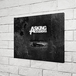 Холст прямоугольный Asking Alexandria: Black Micro, цвет: 3D-принт — фото 2