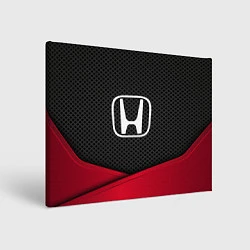 Холст прямоугольный Honda: Grey Carbon, цвет: 3D-принт