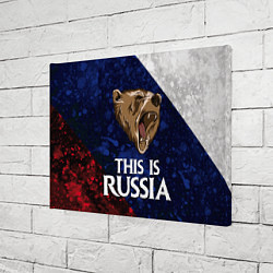 Холст прямоугольный Russia: Roaring Bear, цвет: 3D-принт — фото 2
