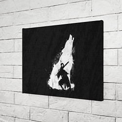 Холст прямоугольный Dark Souls: Howling Wolf, цвет: 3D-принт — фото 2