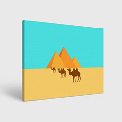 Холст прямоугольный Пирамиды Египта, цвет: 3D-принт