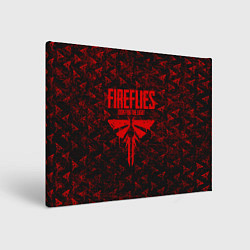 Картина прямоугольная Fireflies: Red Logo