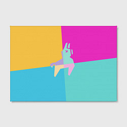Холст прямоугольный Fortnite Llama, цвет: 3D-принт — фото 2