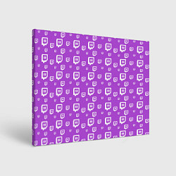 Картина прямоугольная Twitch: Violet Pattern