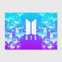 Холст прямоугольный BTS: Violet Butterflies, цвет: 3D-принт — фото 2