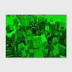 Холст прямоугольный Minecraft game characters, цвет: 3D-принт — фото 2