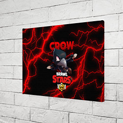 Холст прямоугольный BRAWL STARS CROW, цвет: 3D-принт — фото 2