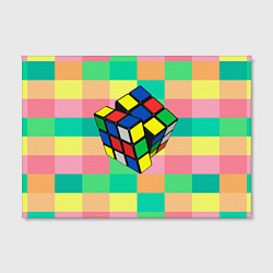 Холст прямоугольный Кубик Рубика, цвет: 3D-принт — фото 2