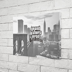 Холст прямоугольный GTA SanAndreas, цвет: 3D-принт — фото 2