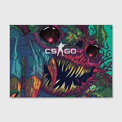 Холст прямоугольный CS GO Hyper Beast, цвет: 3D-принт — фото 2
