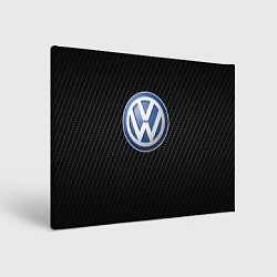 Холст прямоугольный Volkswagen Logo, цвет: 3D-принт