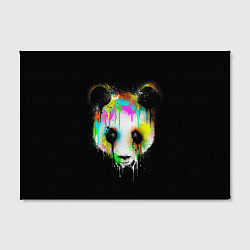 Холст прямоугольный Панда в краске, цвет: 3D-принт — фото 2