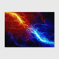Холст прямоугольный ОГОНЬ ГЛИТЧ, цвет: 3D-принт — фото 2
