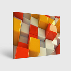 Картина прямоугольная КУБЫ 3D
