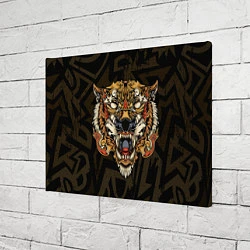 Холст прямоугольный Тигровый стимпанк Tiger, цвет: 3D-принт — фото 2