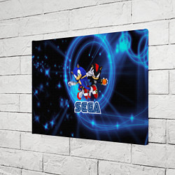 Холст прямоугольный Sonic SEGA, цвет: 3D-принт — фото 2