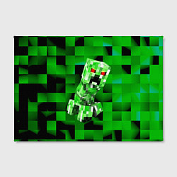 Холст прямоугольный Minecraft creeper, цвет: 3D-принт — фото 2