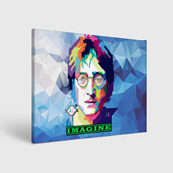 Холст прямоугольный Джон Леннон Imagine, цвет: 3D-принт