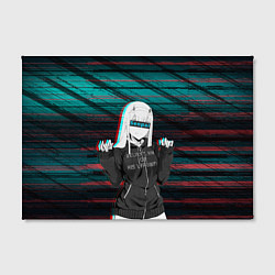 Холст прямоугольный Zero Two Senpai, цвет: 3D-принт — фото 2