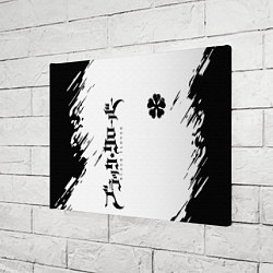 Холст прямоугольный Черный клеывер аниме, цвет: 3D-принт — фото 2