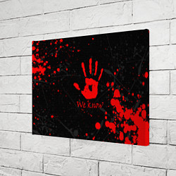 Холст прямоугольный WE KNOW TES, цвет: 3D-принт — фото 2