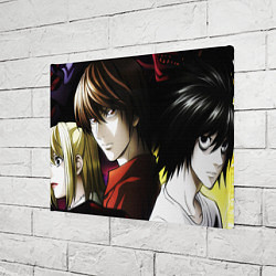 Холст прямоугольный DEATH NOTE ТЕТРАДЬ СМЕРТИ, цвет: 3D-принт — фото 2