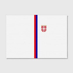 Холст прямоугольный Сборная Сербии, цвет: 3D-принт — фото 2