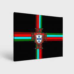 Холст прямоугольный Сборная Португалии, цвет: 3D-принт