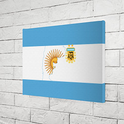 Холст прямоугольный Сборная Аргентины, цвет: 3D-принт — фото 2
