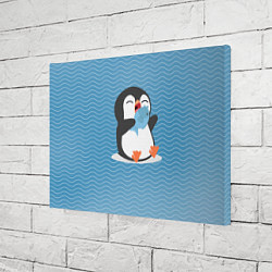 Холст прямоугольный Пингвин, цвет: 3D-принт — фото 2