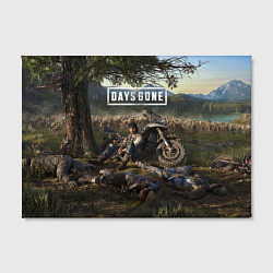 Холст прямоугольный Days gone Дикон и толпа фриков, цвет: 3D-принт — фото 2