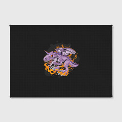 Холст прямоугольный Дракон в огне, цвет: 3D-принт — фото 2