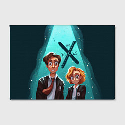 Холст прямоугольный Fox Mulder and Dana Scully, цвет: 3D-принт — фото 2